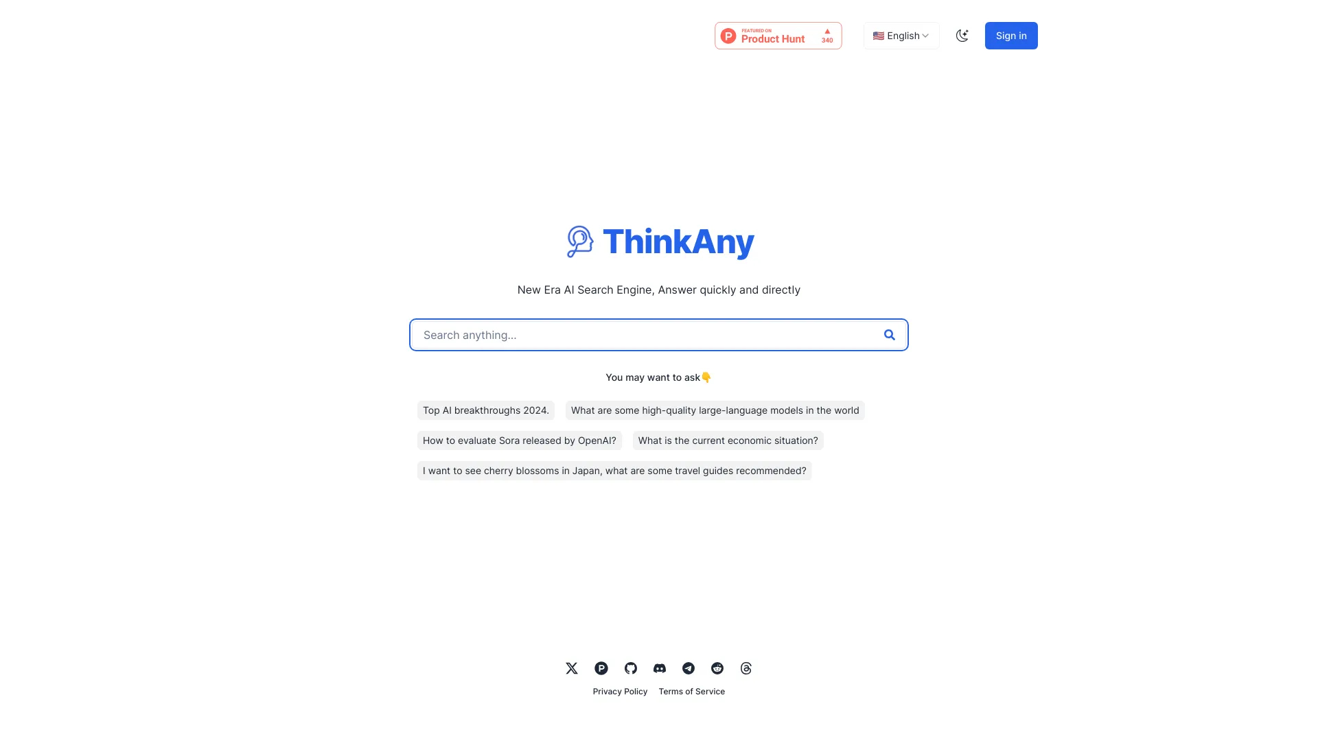 ThinkAny logo
