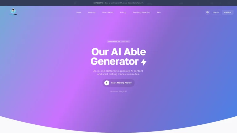 Powerful Expert Robot Pro AI Tool Review
