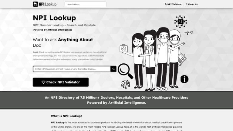 Popular Npi Lookup AI Tool Review