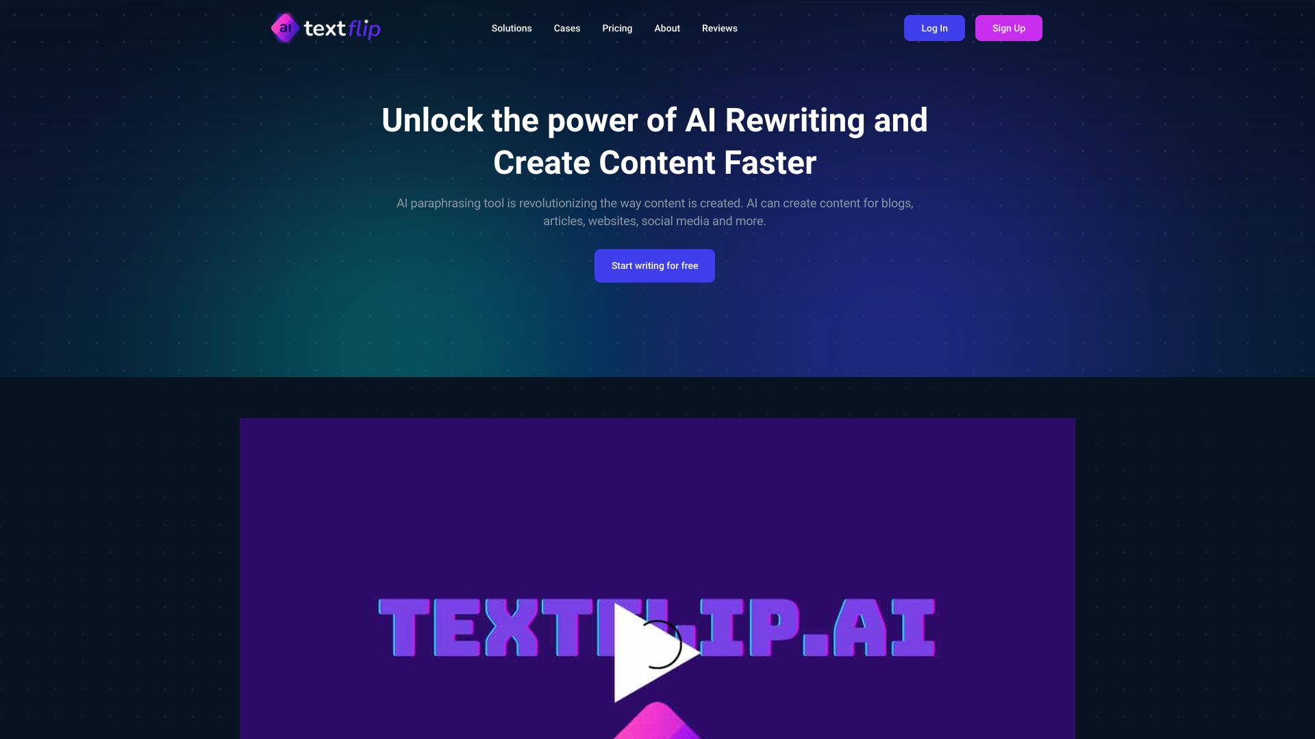 TextFlip logo