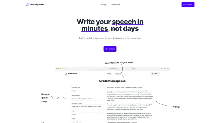 Popular Writespeech AI Tool Review