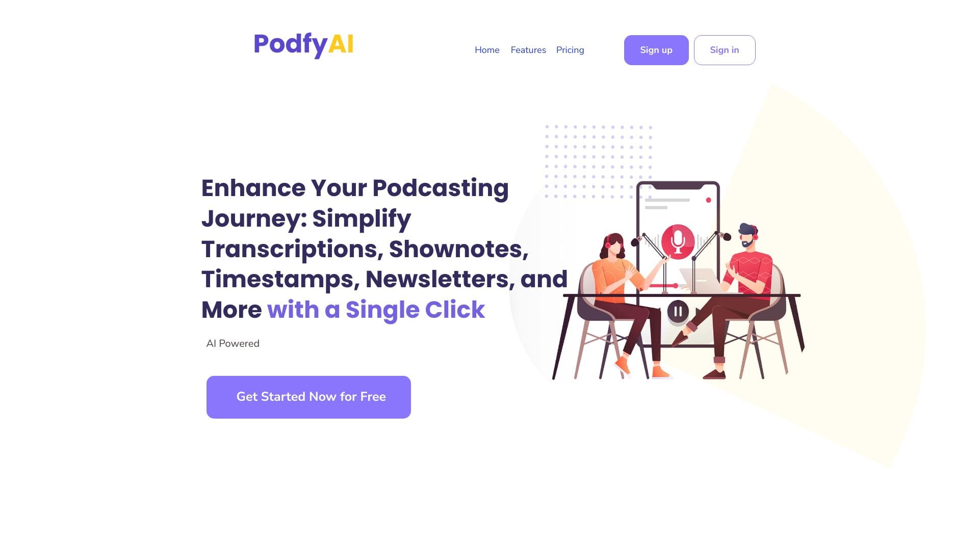 Podfy.ai logo