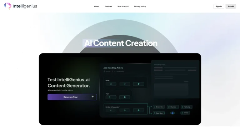 Free Intelligeniusai AI Tool Review