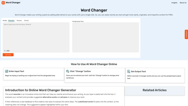 Powerful Word Changer AI Tool Review