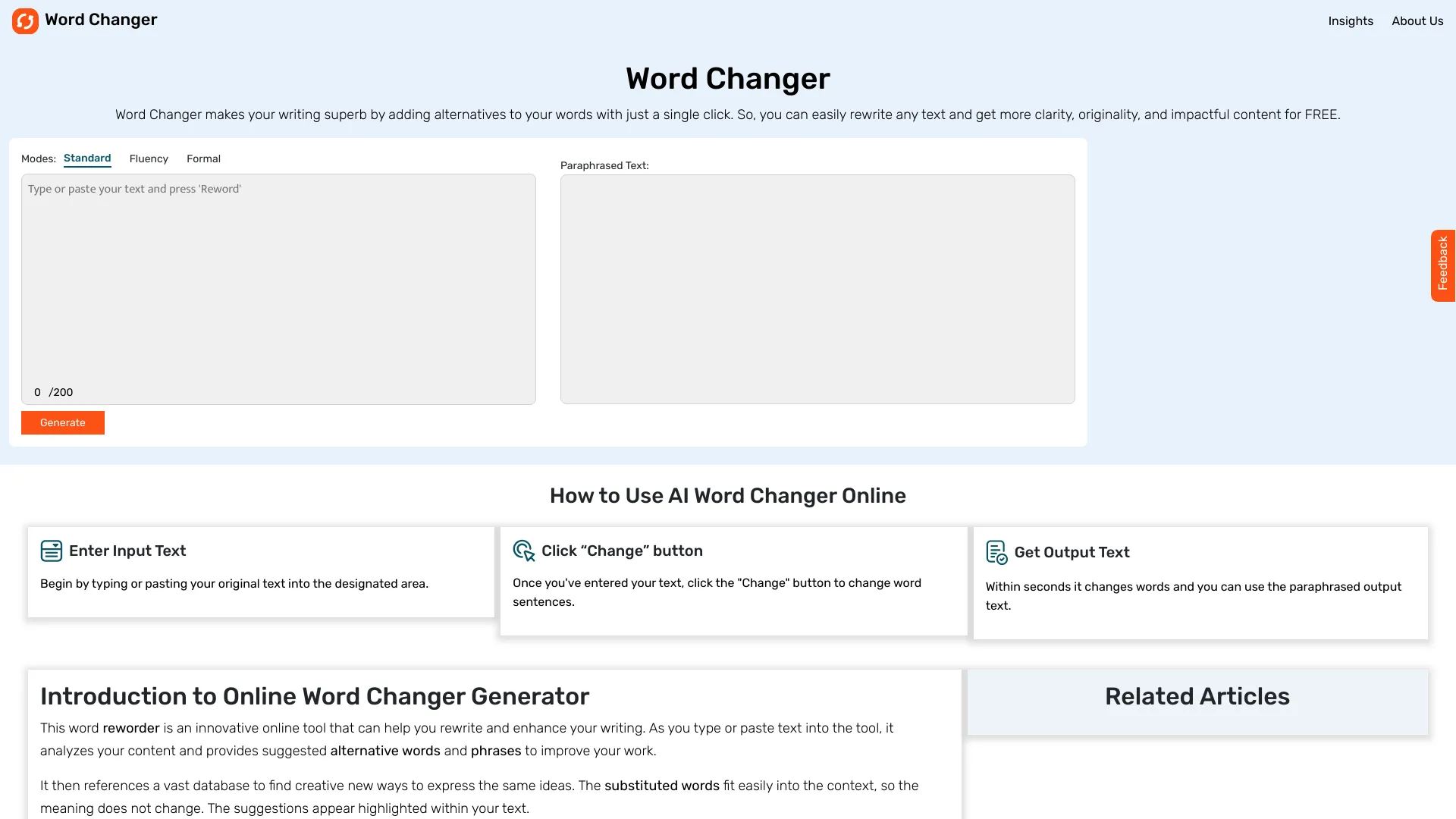 Word Changer logo