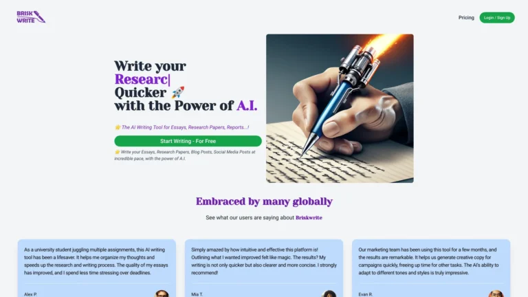 Powerful Briskwrite AI Tool Review