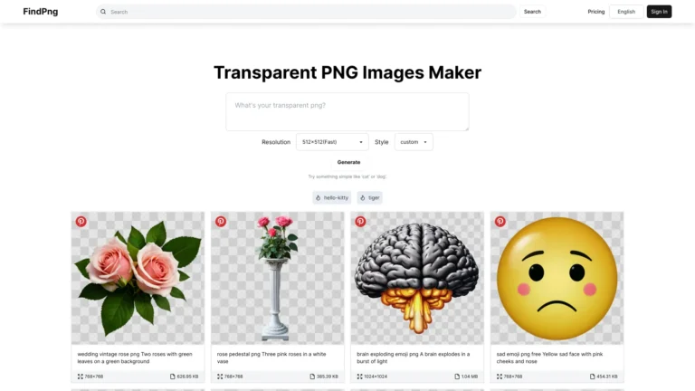 Trending Findpng AI Tool Review