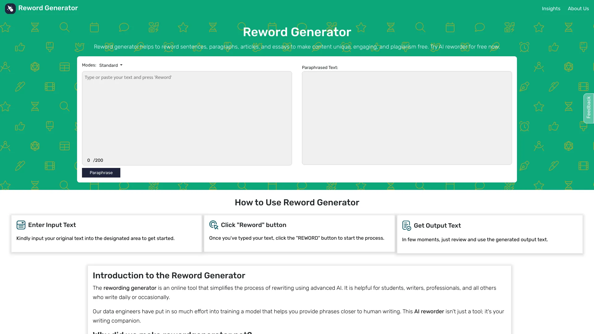 Reword Generator logo