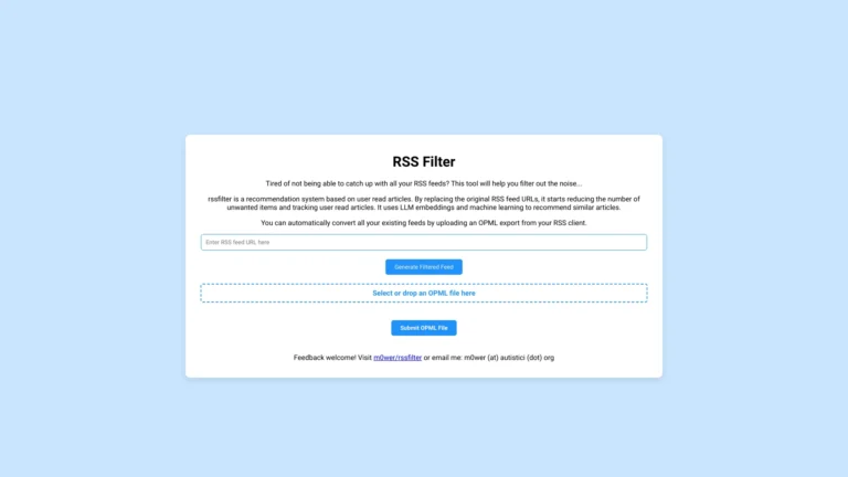 Innovative Rss Filter AI Tool Review