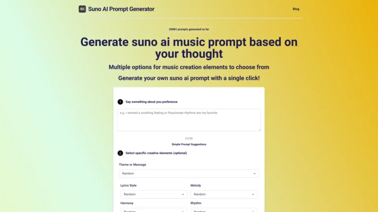 Best Suno Prompt AI Tool Review
