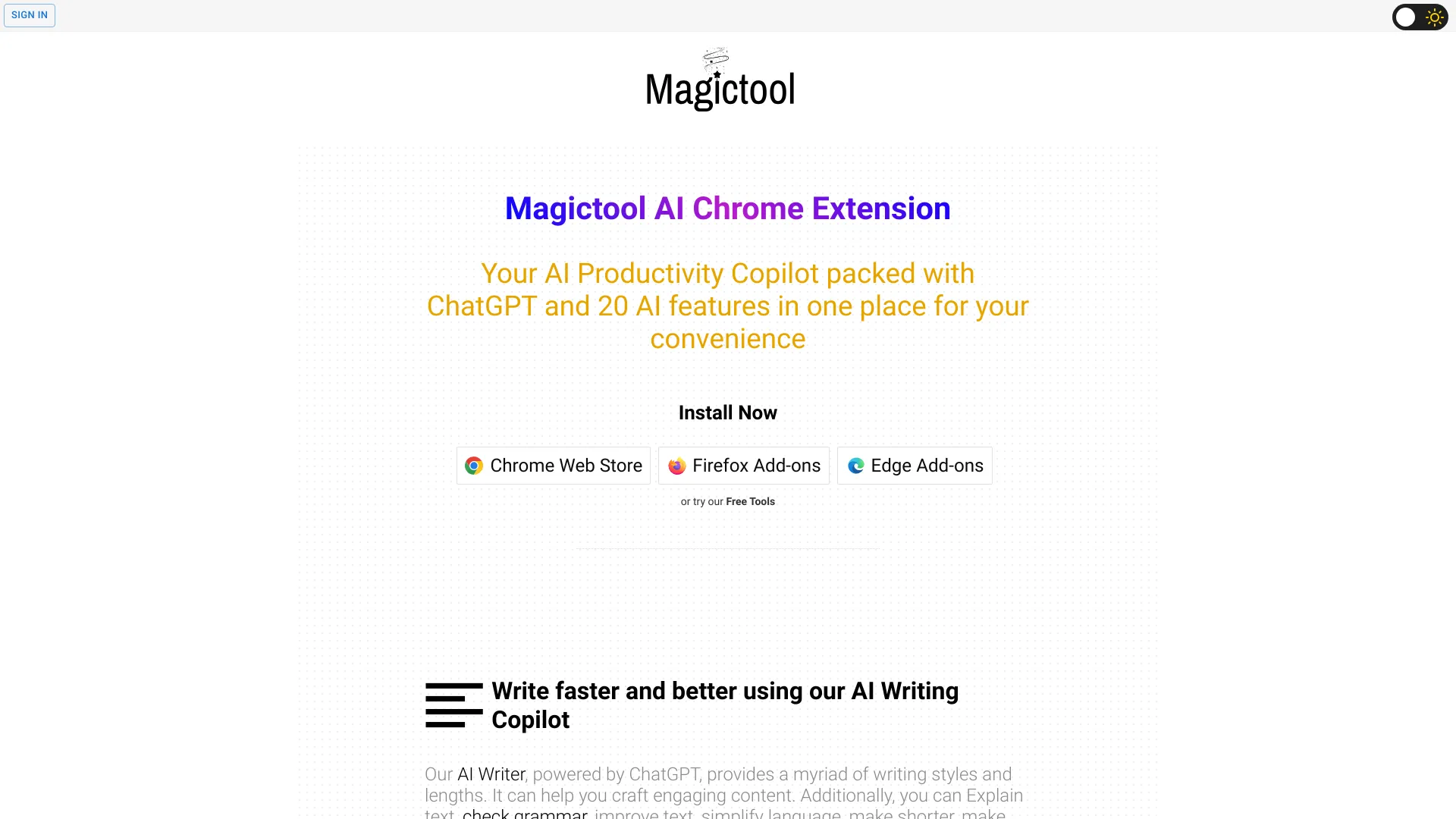 Magictool AI logo