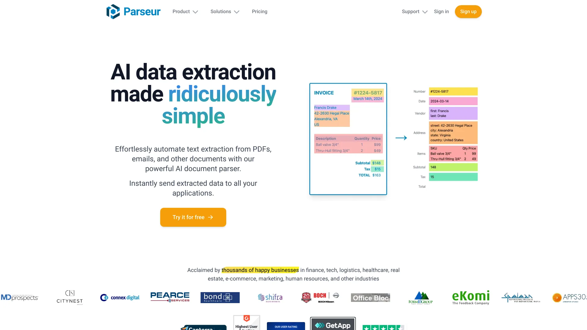 Parseur logo