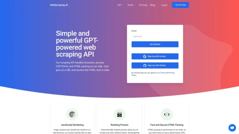 Top Webscraping.ai AI Tool Review