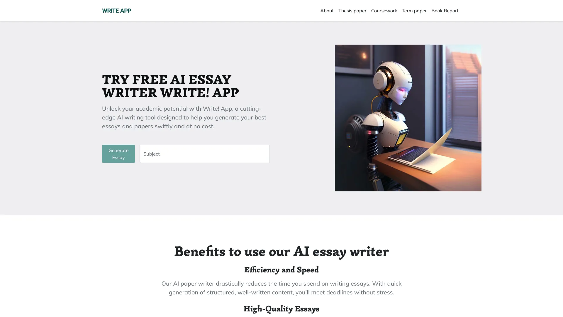 WriteApp logo