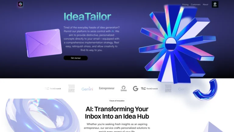 New Ideatailor AI AI Tool Review