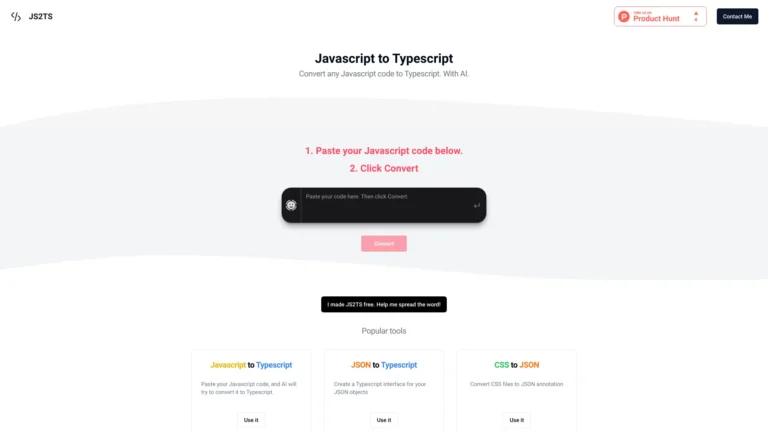 Advanced Js2ts AI Tool Review
