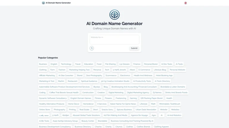 Top AI Domain Name Generator AI Tool Review