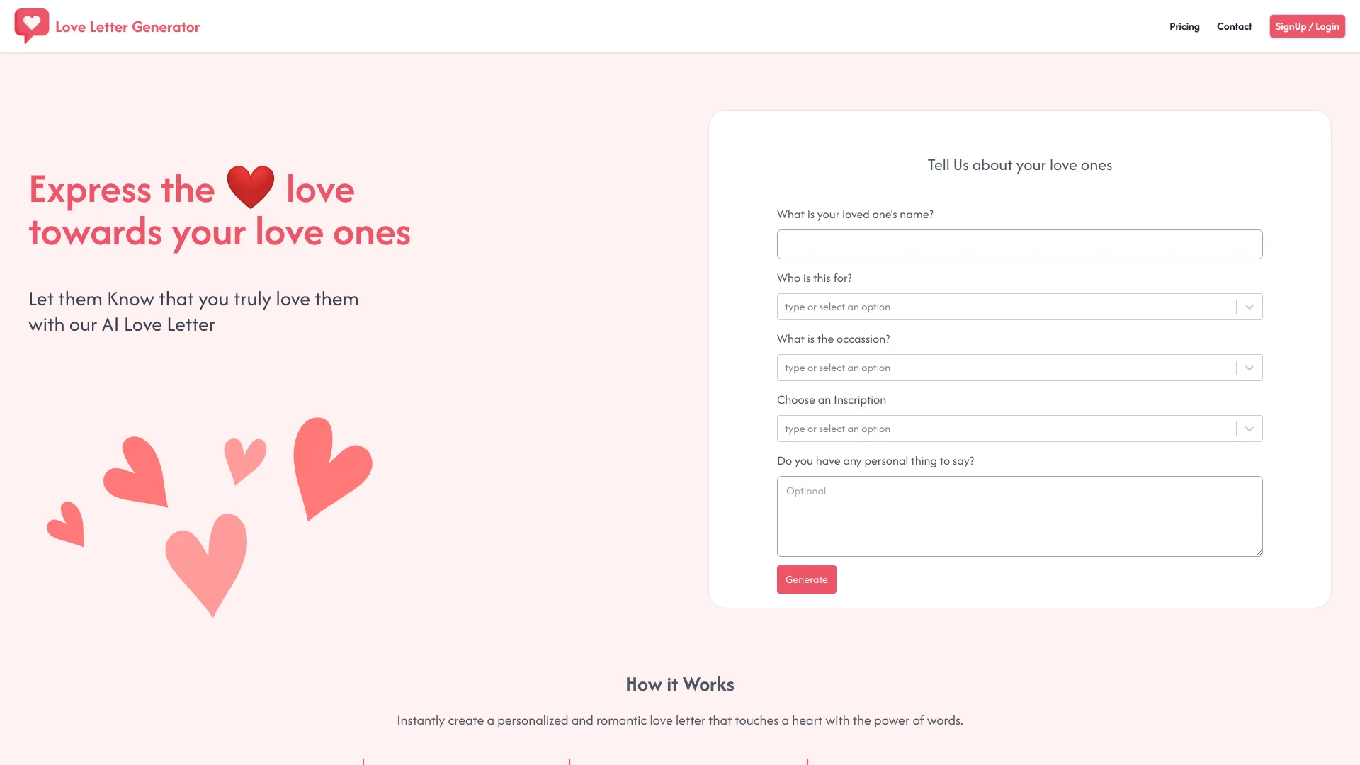 Love Letter Generator logo