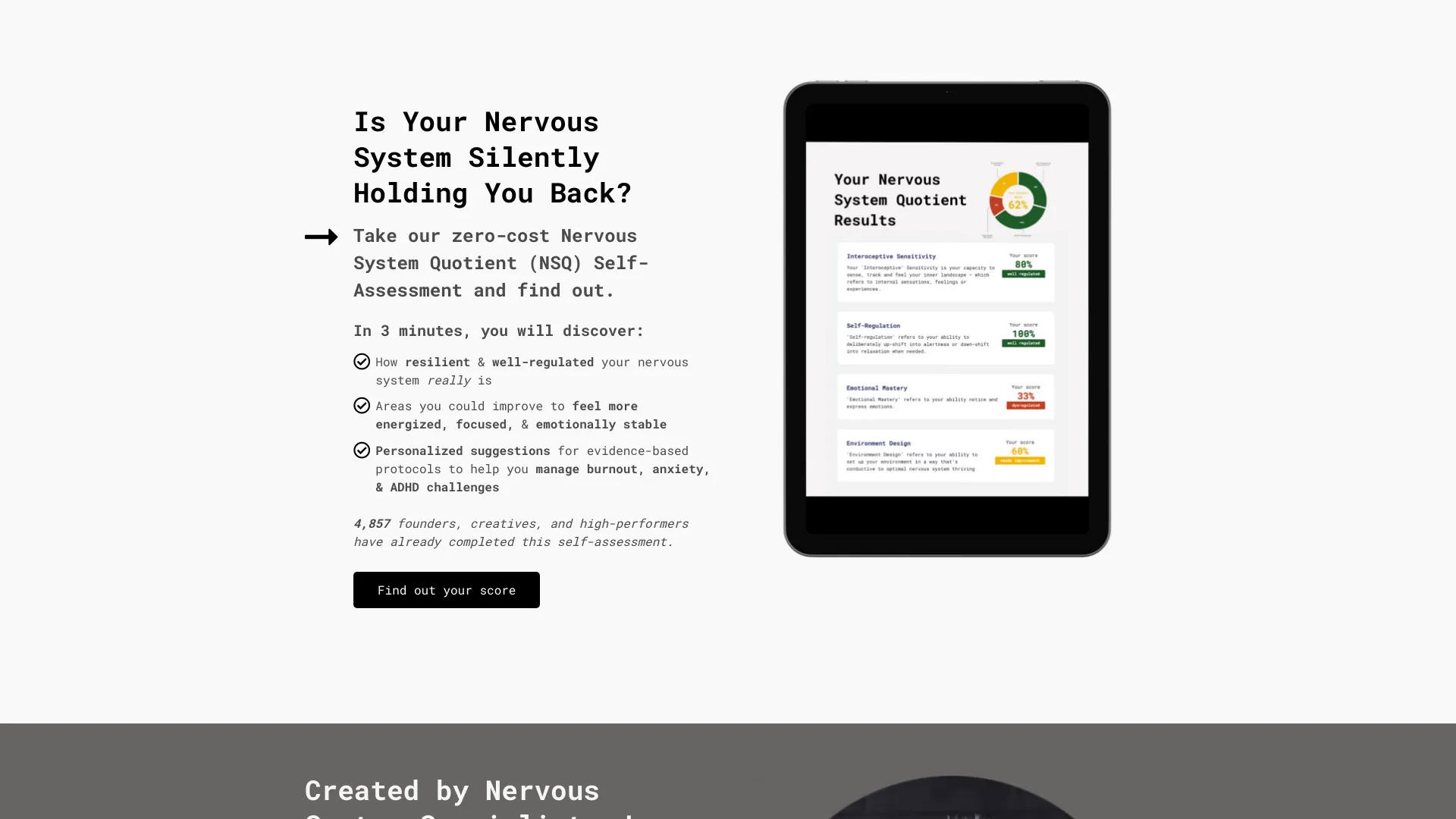 Nervous System Quotient (NSQ) Self logo