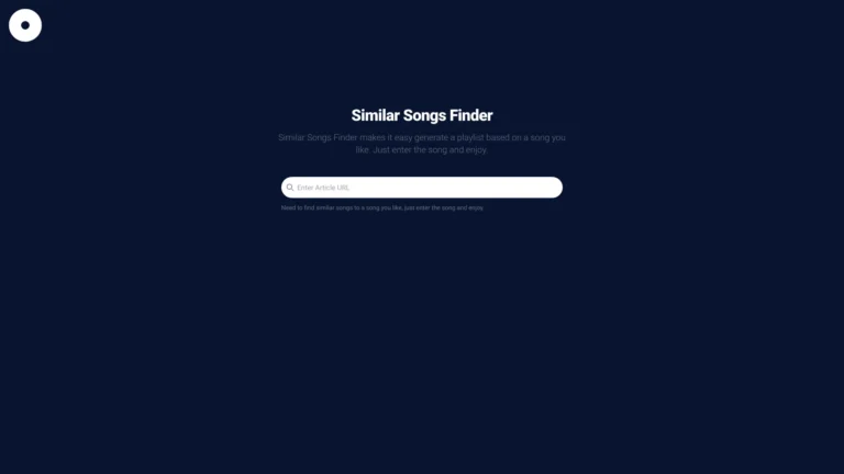 New Similar Songs Finder AI Tool Review