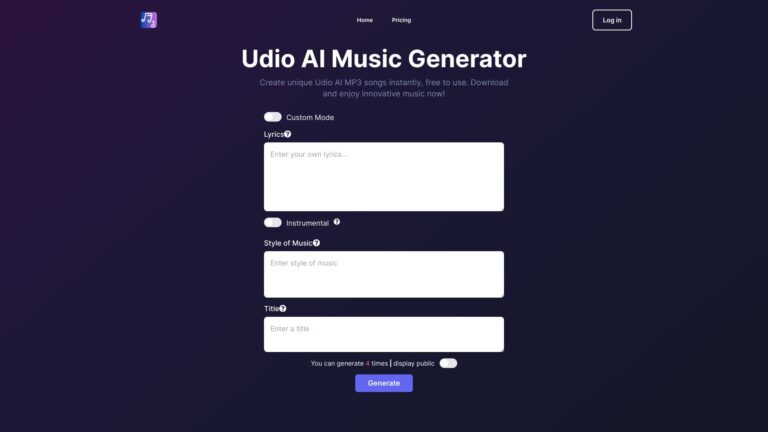 Powerful Udioai.ai AI Tool Review