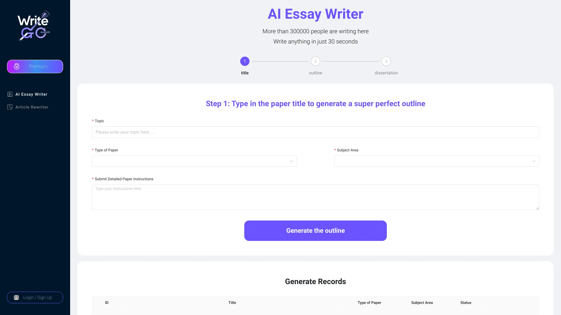 WriteGo.AI logo