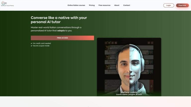 Innovative Think In Italian AI Tool Review
