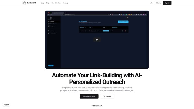 Innovative Backlinkgpt AI Tool Review
