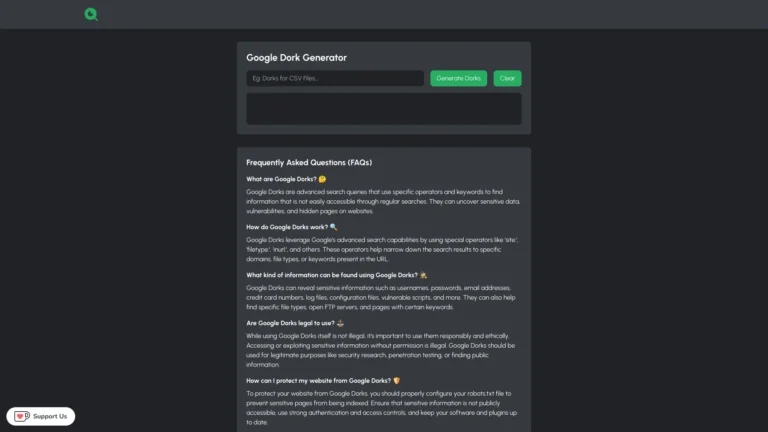 Advanced Ubdroid Google Dork Generator AI Tool Review