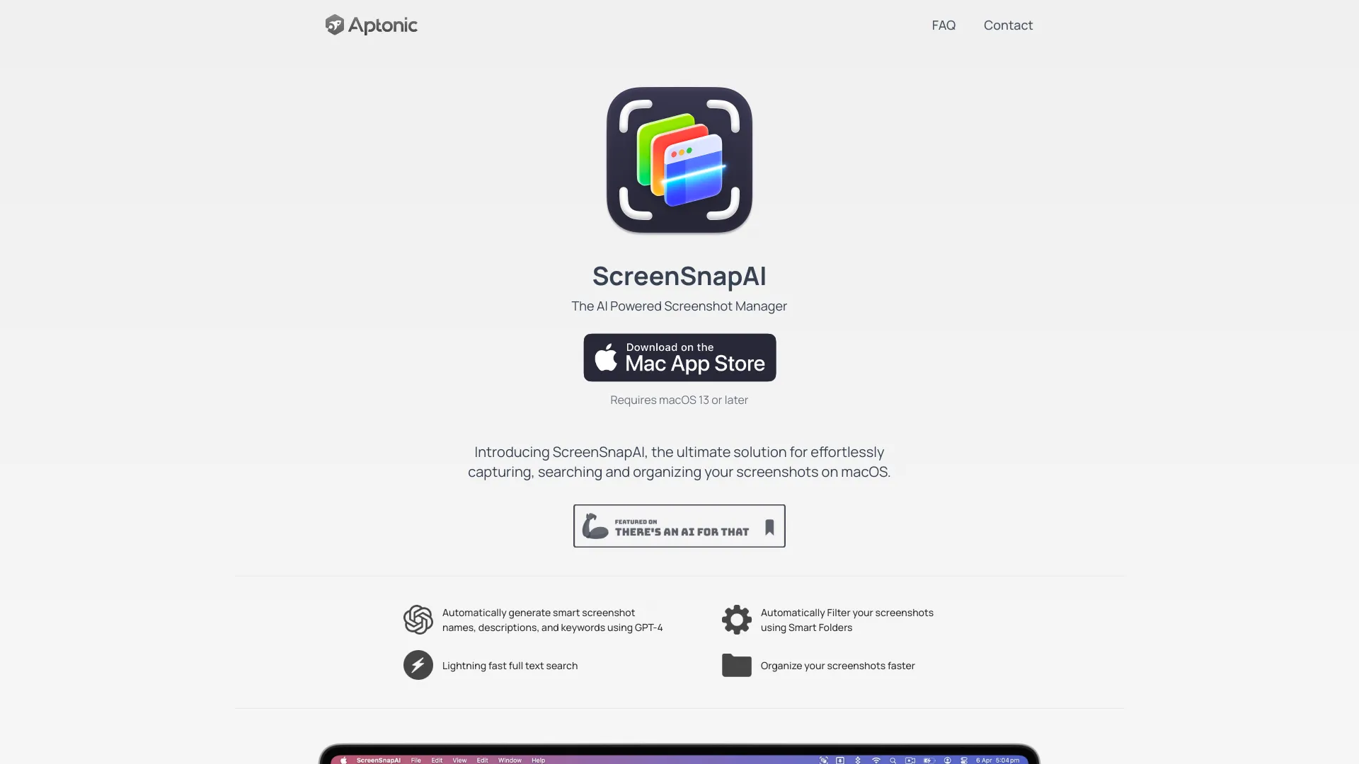 ScreenSnapAI logo