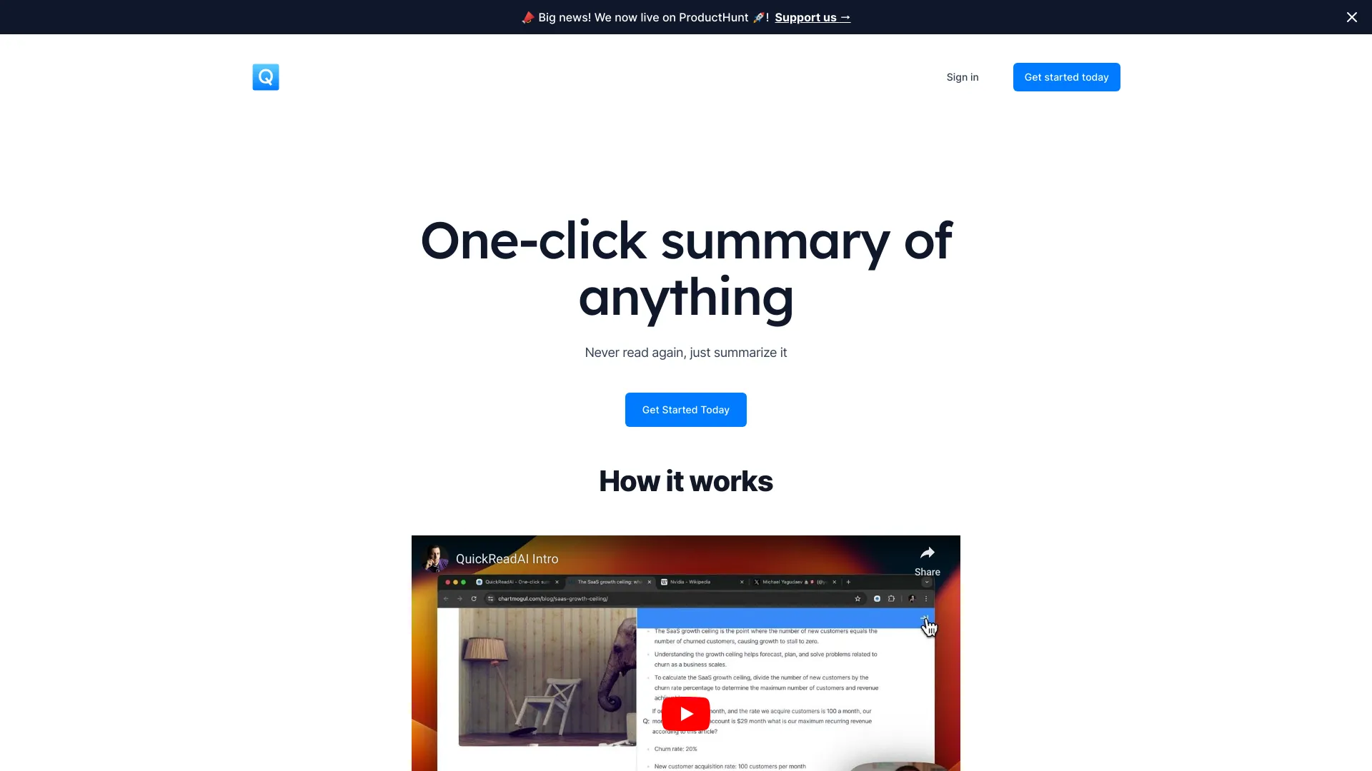 QuickReadAI logo