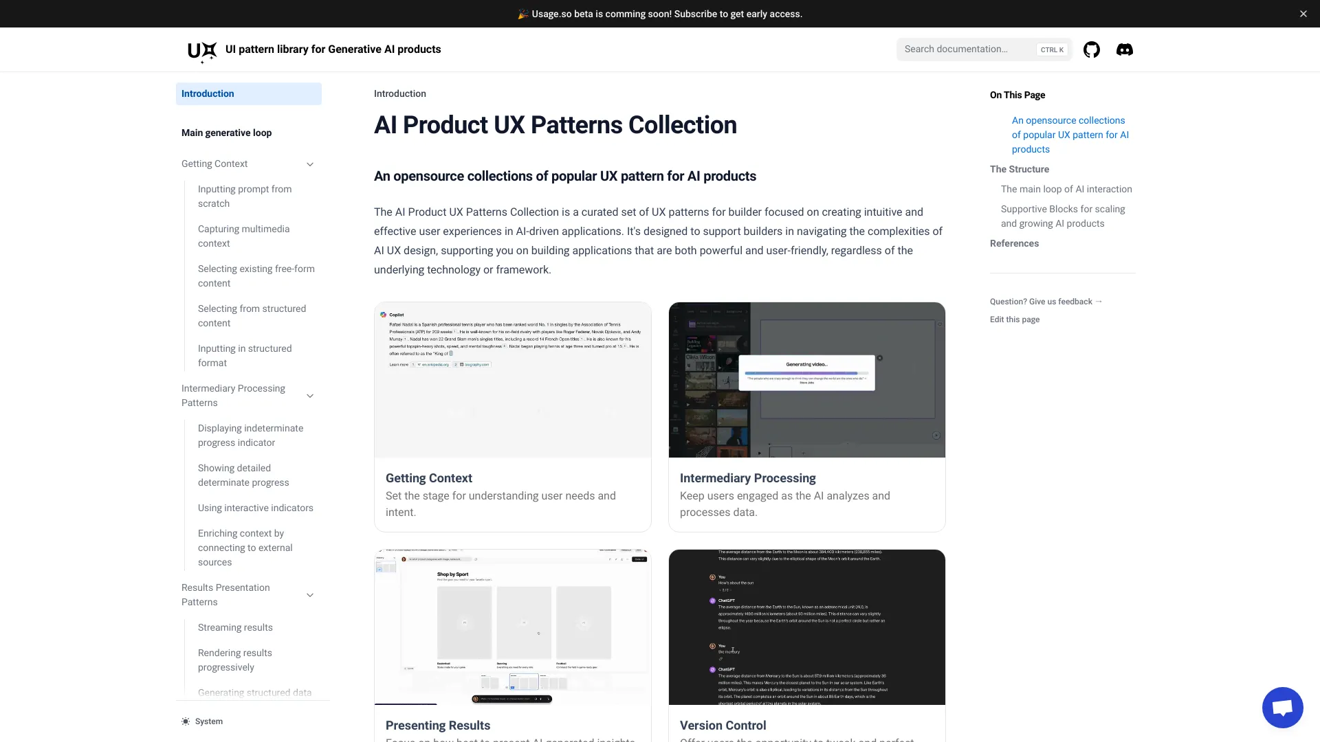 AI Product UX Patterns Collection logo