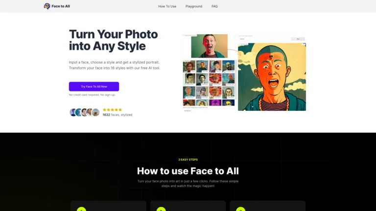 Popular Face To All AI Tool Review