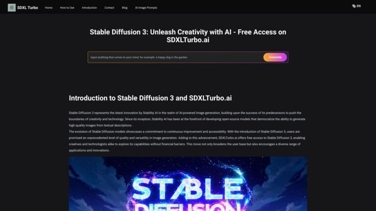 Top Sdxlturbo.ai AI Tool Review