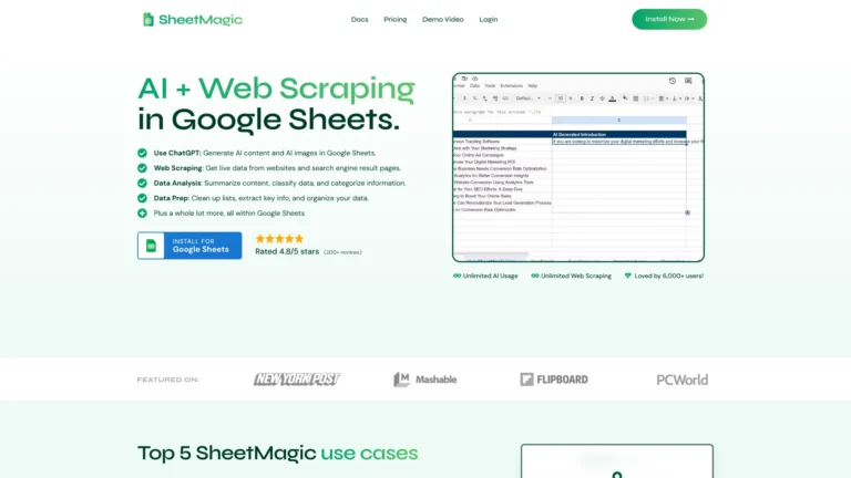 Smart Sheetmagic AI Tool Review