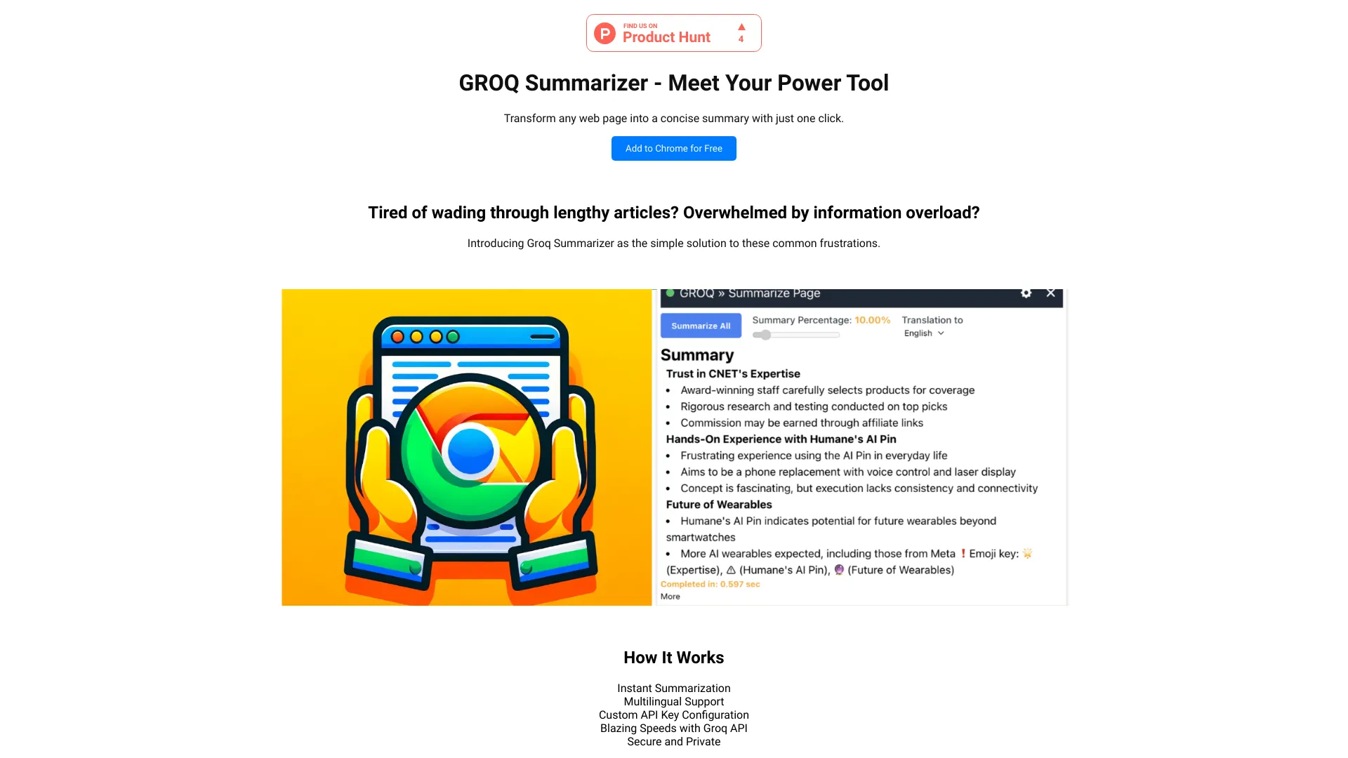 Groq Summarizer logo