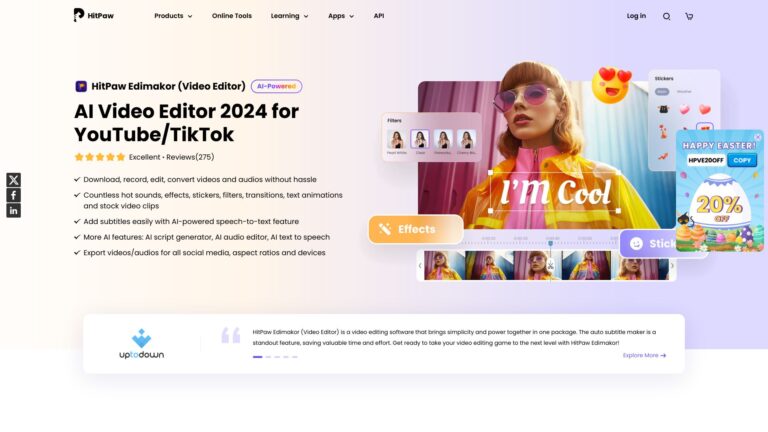 Top Hitpaw Edimakor AI Tool Review