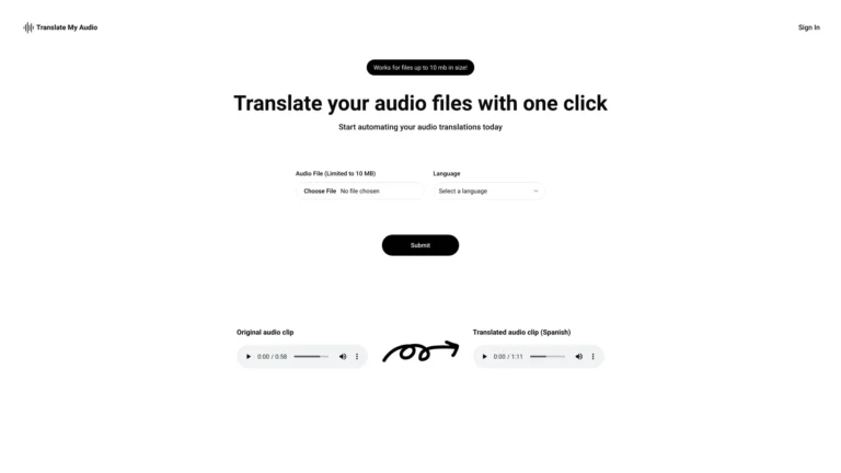 Best Translate My Audio AI Tool Review