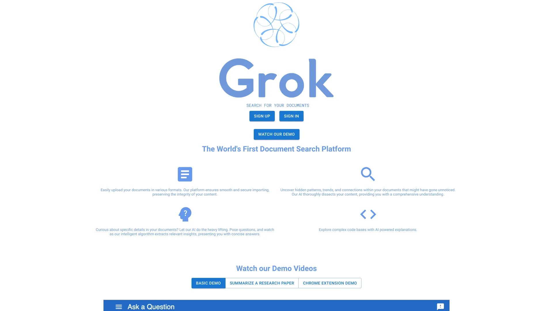 The Grok App logo