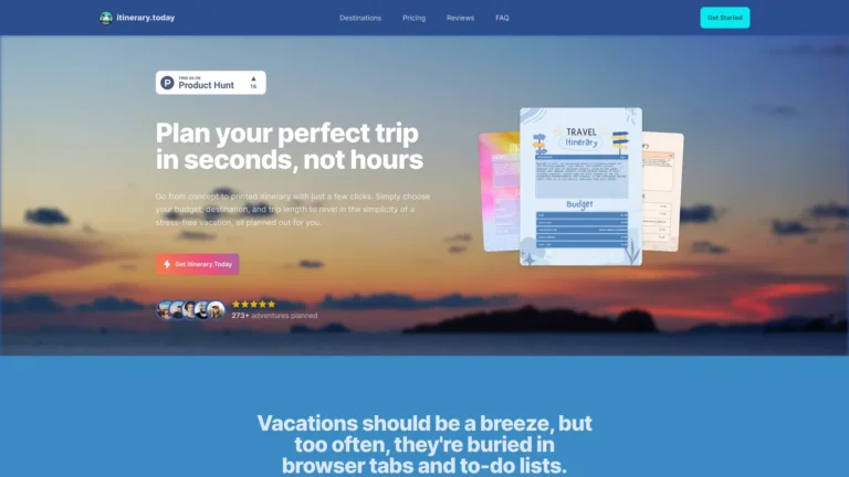 Advanced Itinerary.today AI Tool Review