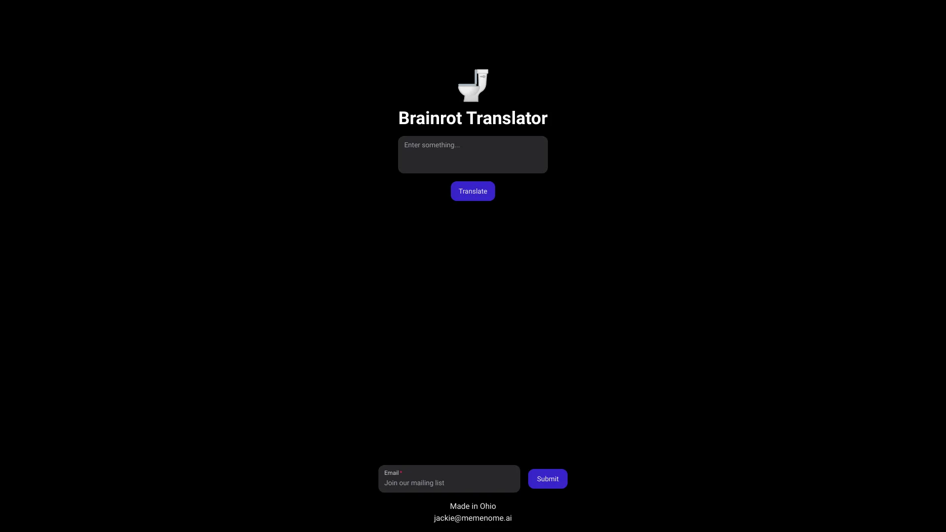 Memenome Brainrot Translator logo