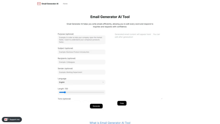 Innovative Email Generator AI Tool AI Tool Review