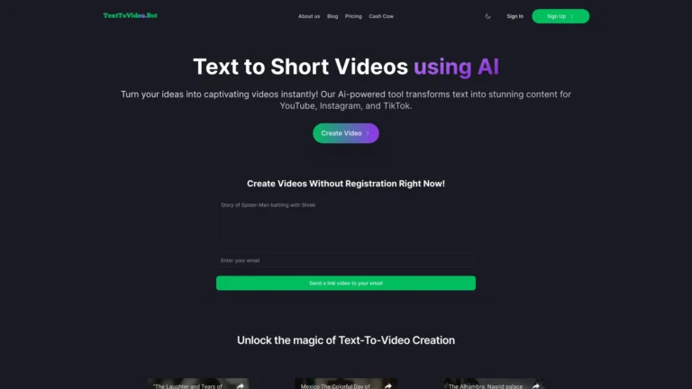Powerful Texttovideo.bot AI Tool Review