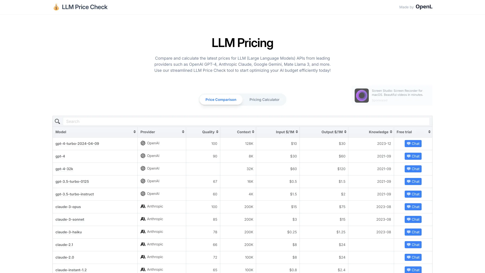 LLM Price Check logo