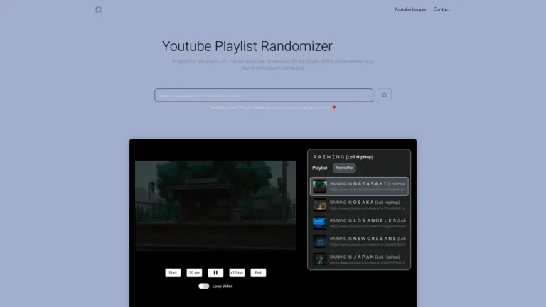Trending Playlist Randomizer AI Tool Review