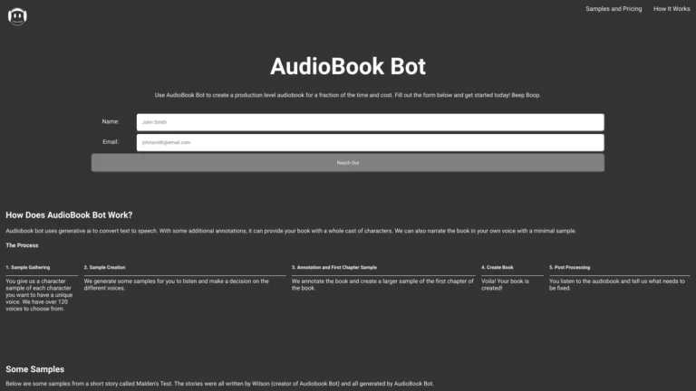 Smart Audiobook Bot AI Tool Review