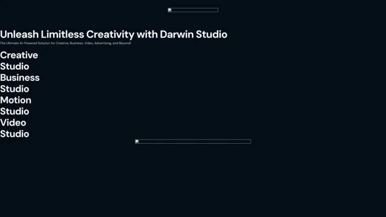 New Darwin Studio AI Tool Review