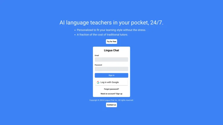 Advanced Lingua Chat AI Tool Review