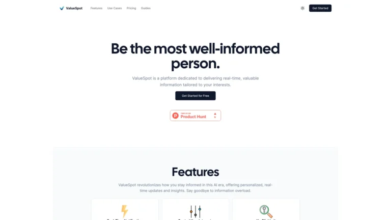 Popular Valuespot AI Tool Review