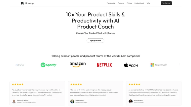 Trending Rowsup AI Tool Review